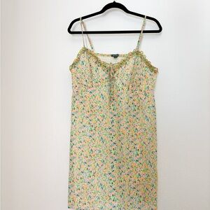 Floral Chiffon Spaghetti Strap Mini Dress Wild Fable Size XXL